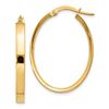 Image 1 : 14k 19 mm Oval Hoop Earrings