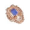 Image 3 : 6.13 ctw Tanzanite & Diamond Ring 18K Rose Gold