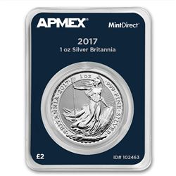 2017 Great Britain 1 oz Silver Britannia (MintDirect® Single)