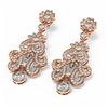 Image 3 : 4.51 ctw Diamond Earrings 18K Rose Gold