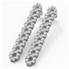 Image 1 : 4 ctw Diamond Designer Earrings 18K White Gold