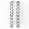 Image 2 : 4 ctw Diamond Designer Earrings 18K White Gold