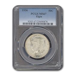 1936 Elgin Half Dollar Commem MS-67 PCGS