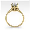 Image 3 : 1.0 ctw VS/SI Princess Diamond Solitaire Ring Vintage 14k Yellow Gold