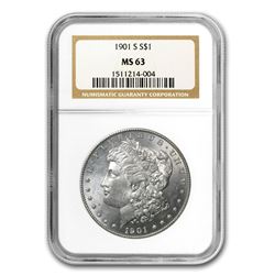 1901-S Morgan Dollar MS-63 NGC