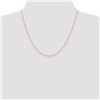 Image 2 : 14k Rose Gold 1.0 mm Cable Chain Necklace - 20 in.