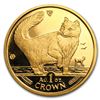 Image 1 : 1991 Isle of Man 1 oz Gold Norwegian Cat BU