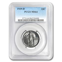 1929-D Standing Liberty Quarter MS-64 PCGS