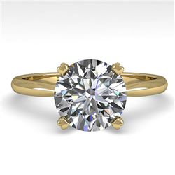 2.03 ctw Certified VS/SI Diamond Engagement Ring 18K Yellow Gold