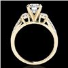Image 2 : 1.75 ctw Certified Diamond 3 Stone Ring 10k Yellow Gold