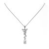 Image 2 : 2.2 ctw Cushion Cut Diamond Designer Necklace 18K White Gold