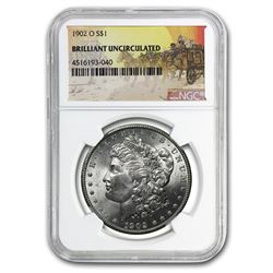 1902-O Stage Coach Morgan Dollar BU NGC