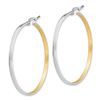 Image 2 : 14k White Gold 2 mm Hoop Earrings - 58 mm