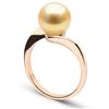 Image 2 : Golden South Sea Pearl Serenity Solitaire Ring