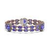 Image 1 : 32.77 ctw Tanzanite & Diamond Bracelet 14K Rose Gold