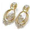 Image 3 : 4.33 ctw Diamond Earrings 18K Yellow Gold