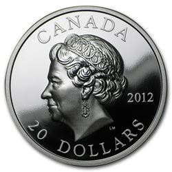 2012 Canada 1 oz Silver $20 The Queen's Diamond Jubilee (UHR)