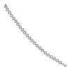 Image 2 : 14K White Polished & Textured Fancy Link Bracelet - 7 in.