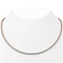 9 ctw Diamond Designer Necklace 18K Rose Gold