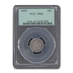1859 Liberty Seated Dime PR-65 PCGS