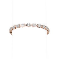 7 ctw Diamond Bracelet 18K Rose Gold