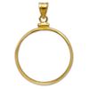 Image 2 : 14K Gold Screw-Top Plain-Front Coin Bezel - 30.6 mm