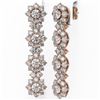 Image 3 : 8.24 ctw Diamond Designer Earrings 18K Rose Gold