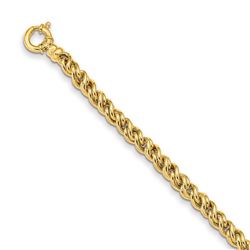 14k Yellow Gold Polished Fancy Link Bracelet - 8 in.