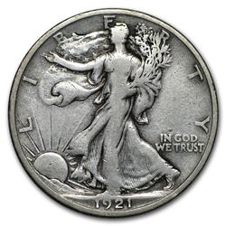 1921-S Walking Liberty Half Dollar Fine
