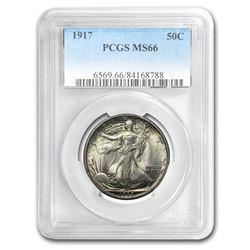 1917 Walking Liberty Half Dollar MS-66 PCGS