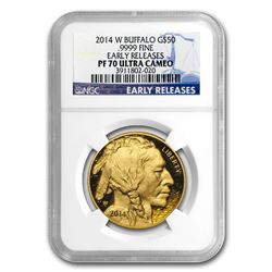 2014-W 1 oz Proof Gold Buffalo PF-70 NGC (ER)