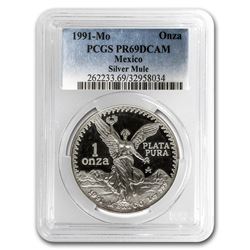 1991 Mexico 1 oz Proof Silver Libertad PR-69 PCGS