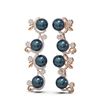 Image 2 : 4.12 ctw Diamond & Pearl Earrings 18K Rose Gold