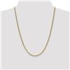 Image 2 : 14k Yellow Gold 3.20 mm Semi-Solid Anchor Chain Necklace - 24 in.