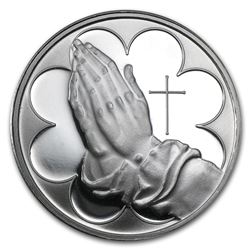 1 oz Silver Round - Praying Hands