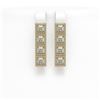 Image 1 : 4.01 ctw Princess Cut Diamond Micro Pave Earrings 18K Yellow Gold