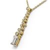 Image 3 : 1.2 ctw Emerald Cut Diamond Designer Necklace 18K Yellow Gold