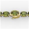 Image 1 : 27 ctw Green Tourmaline & VS/SI Diamond Micro Bracelet 14k Yellow Gold