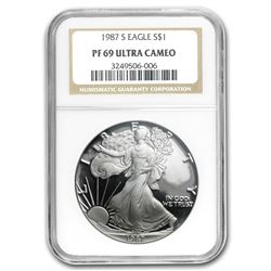 1987-S Proof Silver American Eagle PF-69 NGC