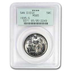 1935-S San Diego Half Dollar MS-65 PCGS