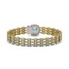 Image 3 : 23.78 ctw Aquamarine & Diamond Bracelet 14K Yellow Gold