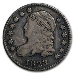 1823/2 Capped Bust Dime Large E's Fine