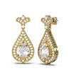 Image 2 : 2 ctw Diamond Earrings 18K Yellow Gold