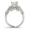 Image 2 : 1.5 ctw VS/SI Diamond 3 Stone Princess Cut Ring 14k White Gold