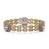 Image 1 : 18.59 ctw Morganite & Diamond Bracelet 14K Yellow Gold