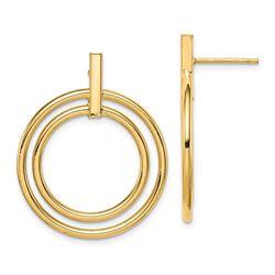 14k Yellow Gold Hoop Earrings