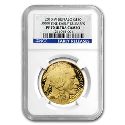 2010-W 1 oz Proof Gold Buffalo PF-70 NGC (ER)