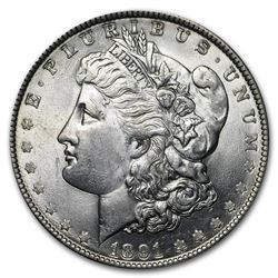 1891 Morgan Dollar AU-58