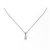 Image 2 : 0.6 ctw Pear Cut Diamond Designer Necklace 18K White Gold