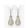 Image 1 : 3.92 ctw Diamond Earrings 18K Yellow Gold
